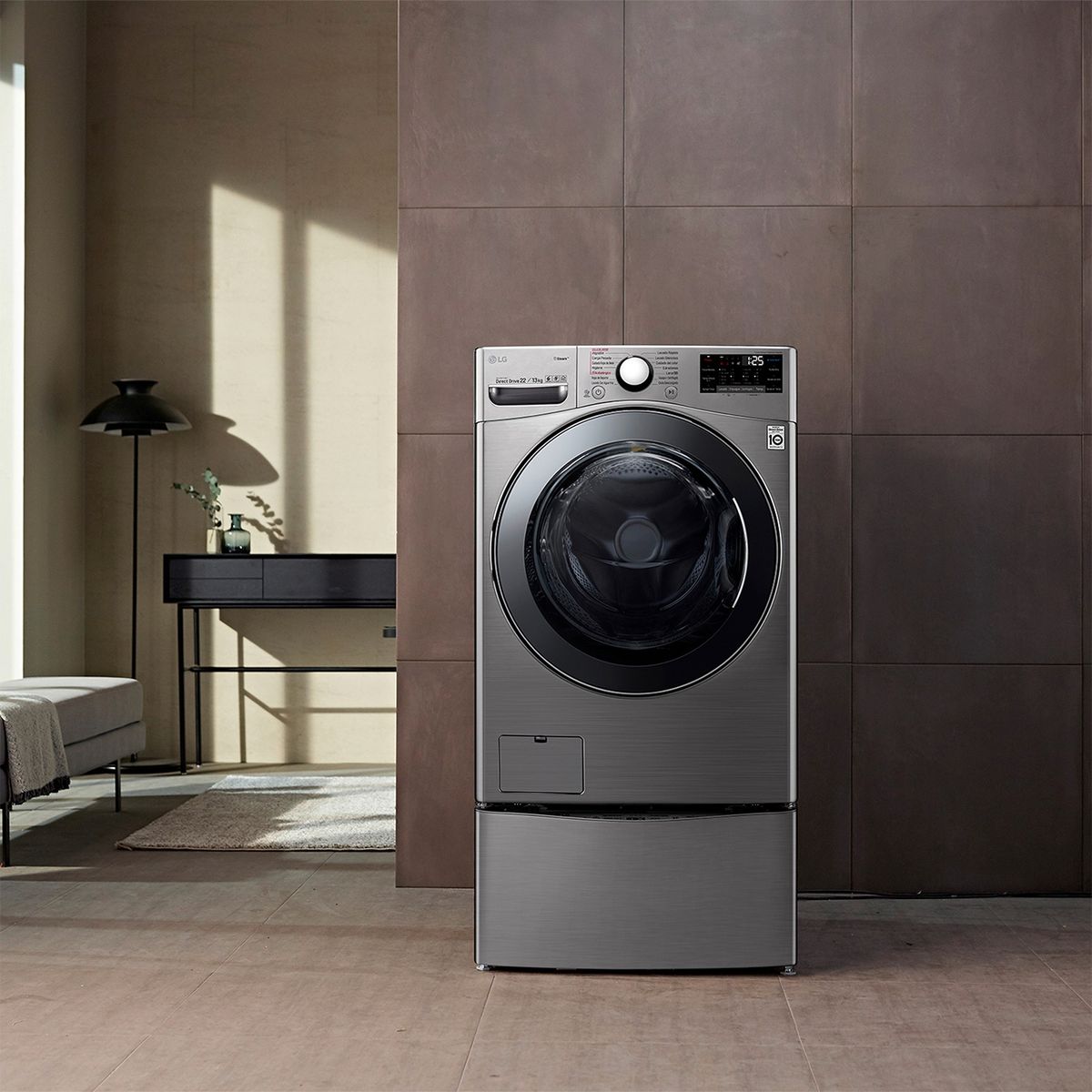 LG - Lavadora Secadora LG 22/11 Kg WD22VV2S6TW