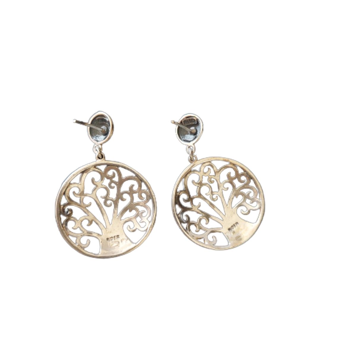 MOR JOYAS - Aro Colgante Plata Ley 925 / Árbol de la Vida