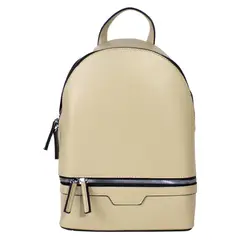 MAILEA - Mochila ecocuero rigida para mujer taupe