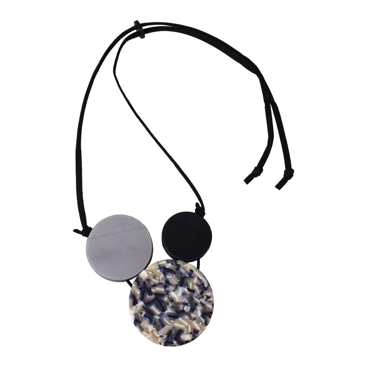 MAILEA - Collar 3 placas mujer acrílico