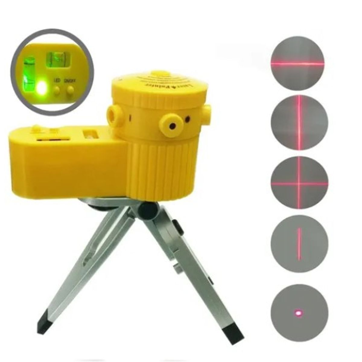 ESHOPANGIE - Nivel Laser Mltifuncional 5 Líneas Incluye Tripode
