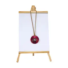 MAILEA - Collar placa boton mujer acrílico