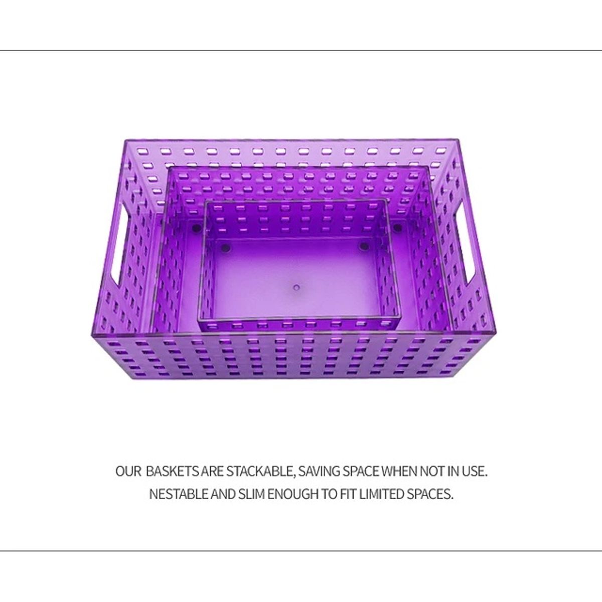 BATHLUX - Set 3 Organizador Acrílico Multifunción Morado