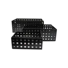 BATHLUX - Set organizador acrílico multifunción negro