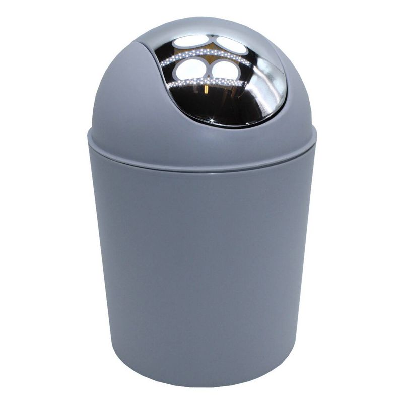 BATHLUX - Papelera de baño gris.