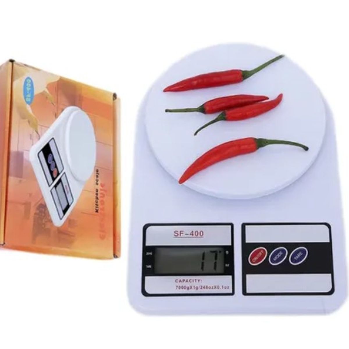 ESHOPANGIE - Balanza Pesa Digital Para Cocina Comercio 7kg