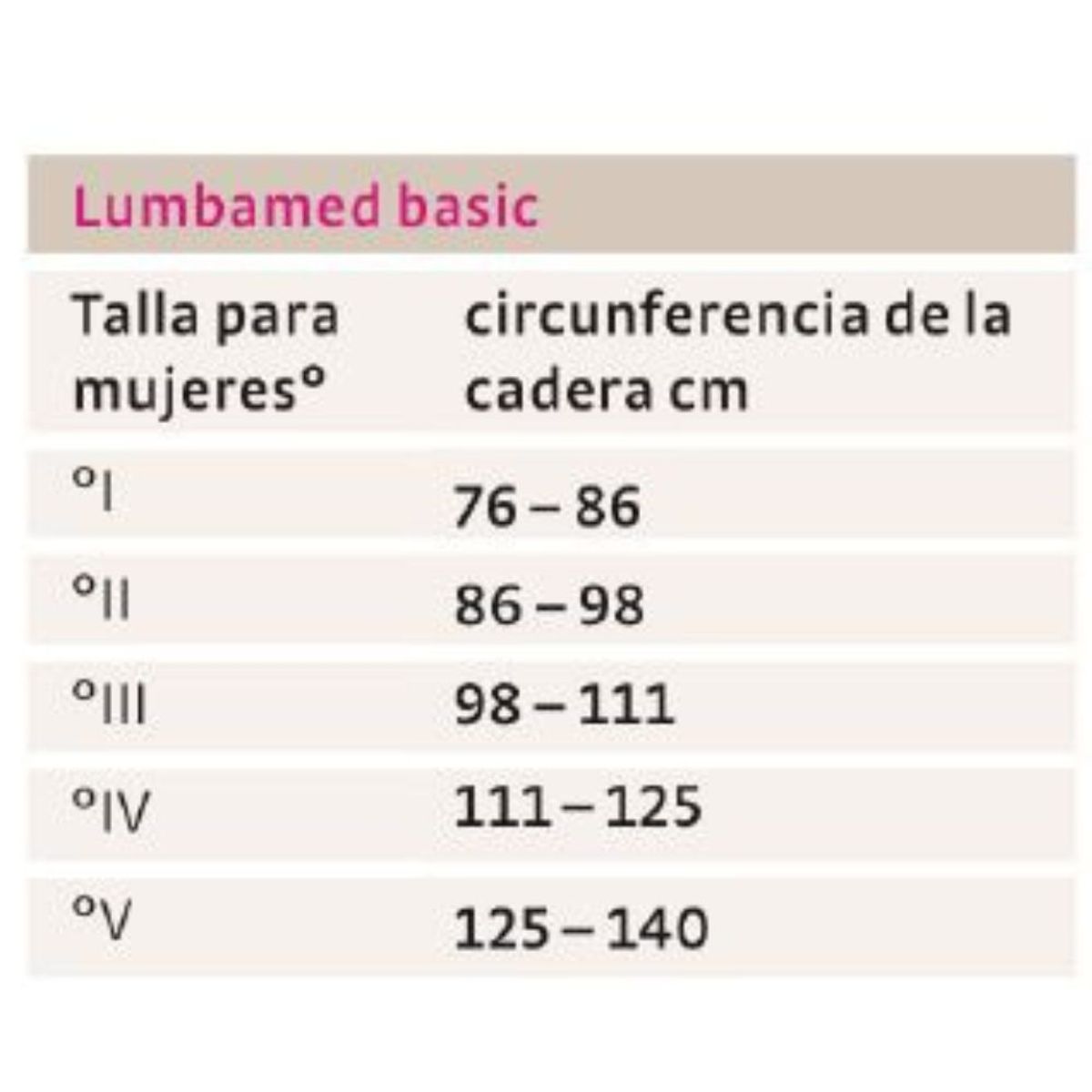 MEDISHOP - Faja Lumbar Lumbamed Basic For Women Talla II-Blunding