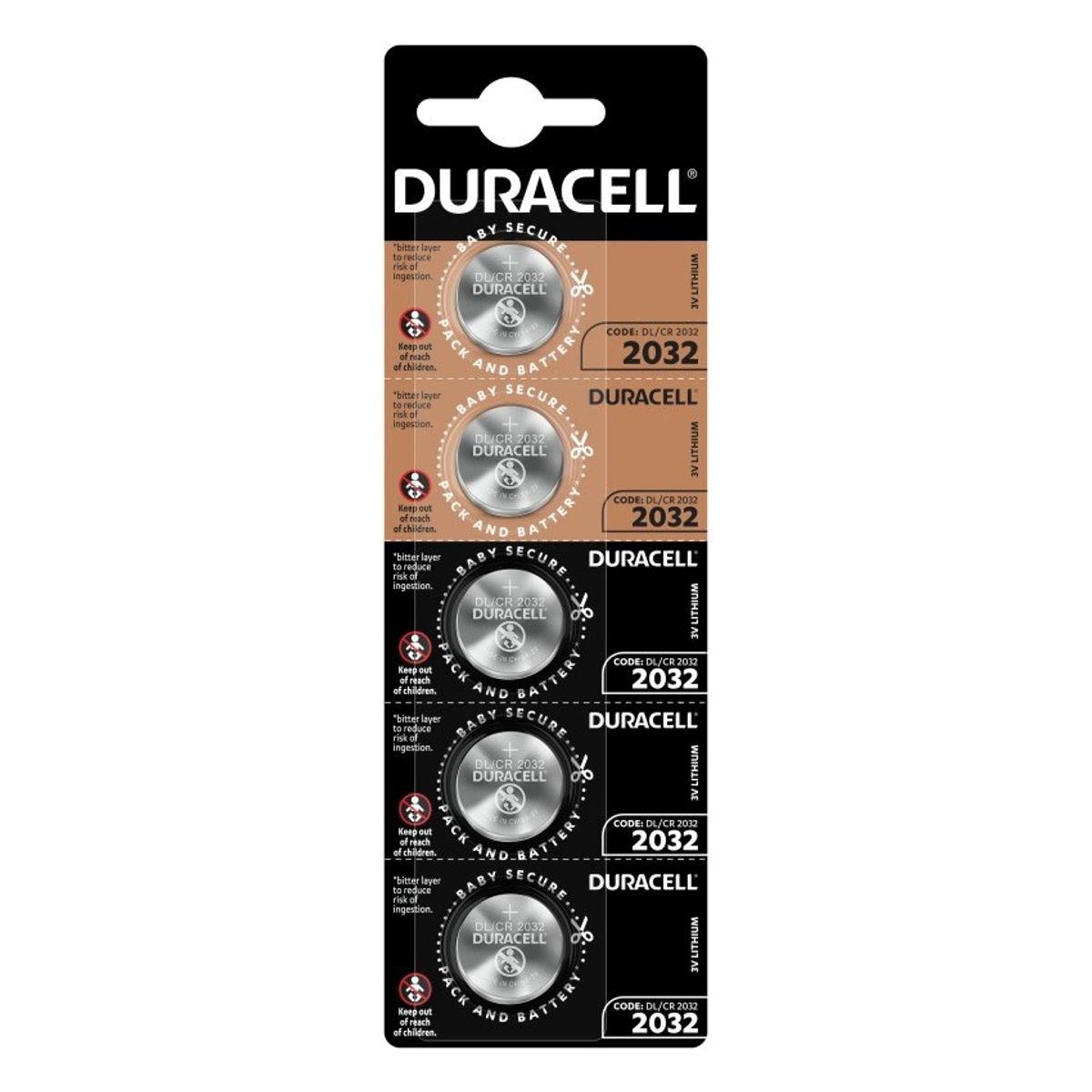 DURACELL - Pack 5 Pilas Cr 2032 Duracell Lithium