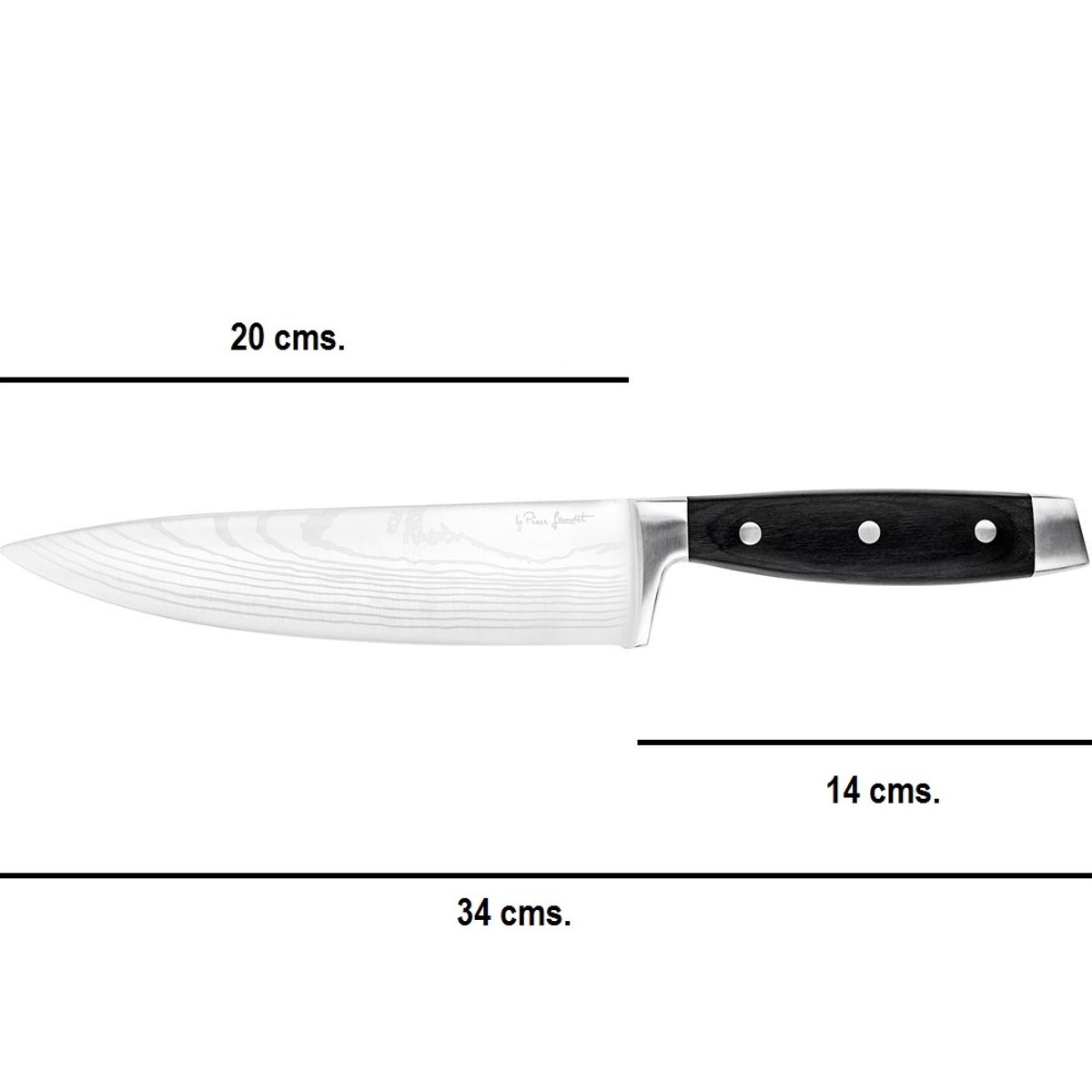 LAMART - Taco De 3 Cuchillos Acero