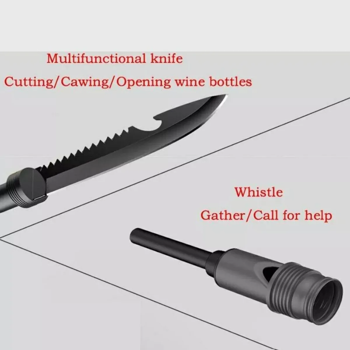 GENERICO - Pala Plegable De Supervivencia Camping Jardin