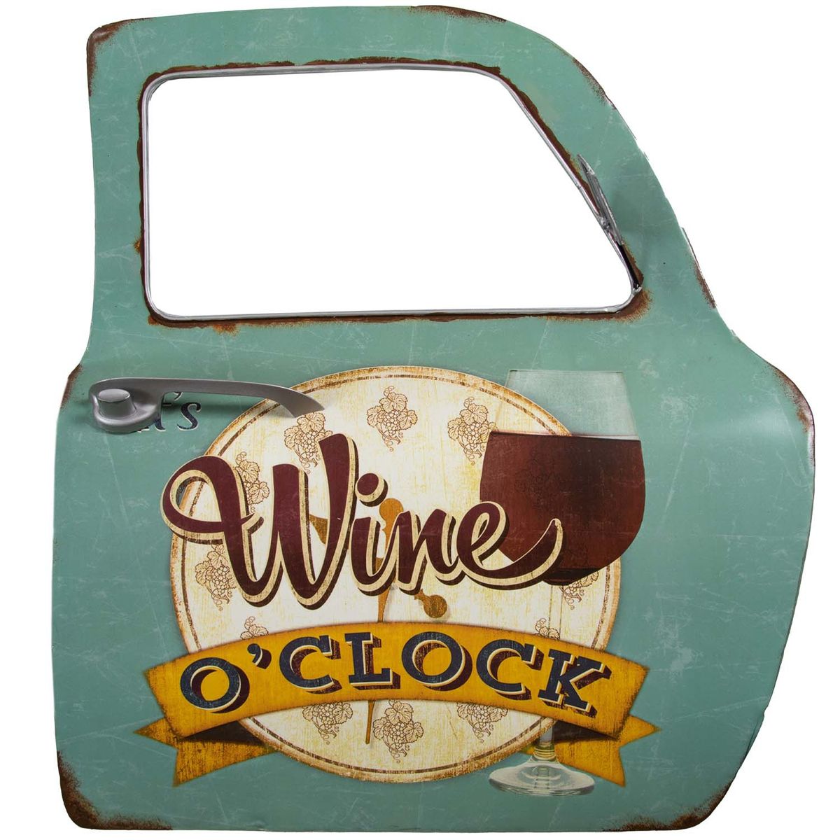 PROPLASTIC - PUERTA DE AUTO WINE OCLOCK DECORATIVA