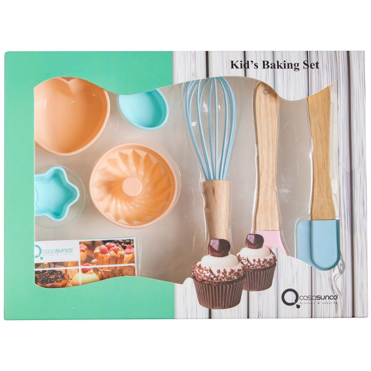 CASASUNCO - SET DE REPOSTERIA PARA NIÑOS CELESTE