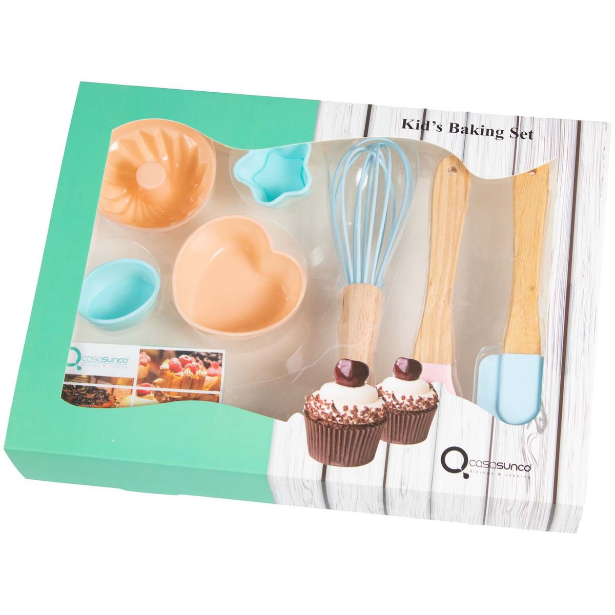 CASASUNCO - SET DE REPOSTERIA PARA NIÑOS ROSA