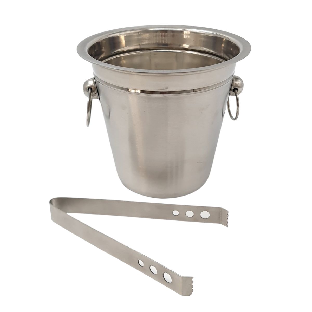 MOGA - Hielera Acero Inoxidable Alto 16cm Incluye Pinza