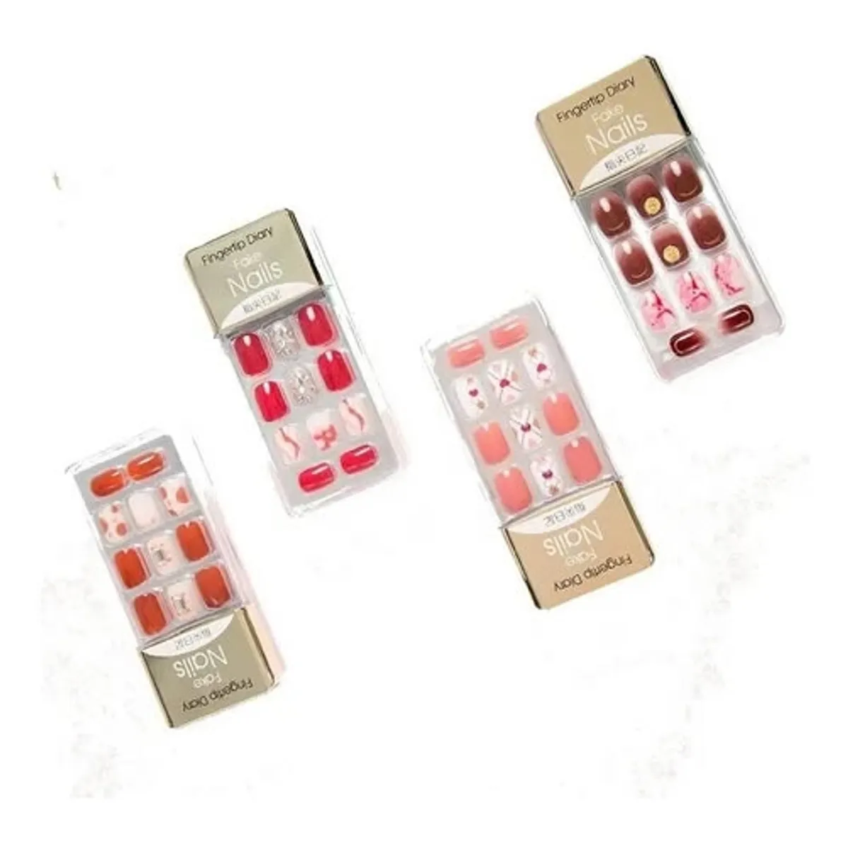 GENERICO - Uñas Adhesivas Press On Manicure Con Diseño 30 Un.