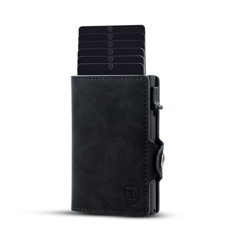 XCLUSIVE - Billetera Tarjetero Modelo Deluxe  Negra