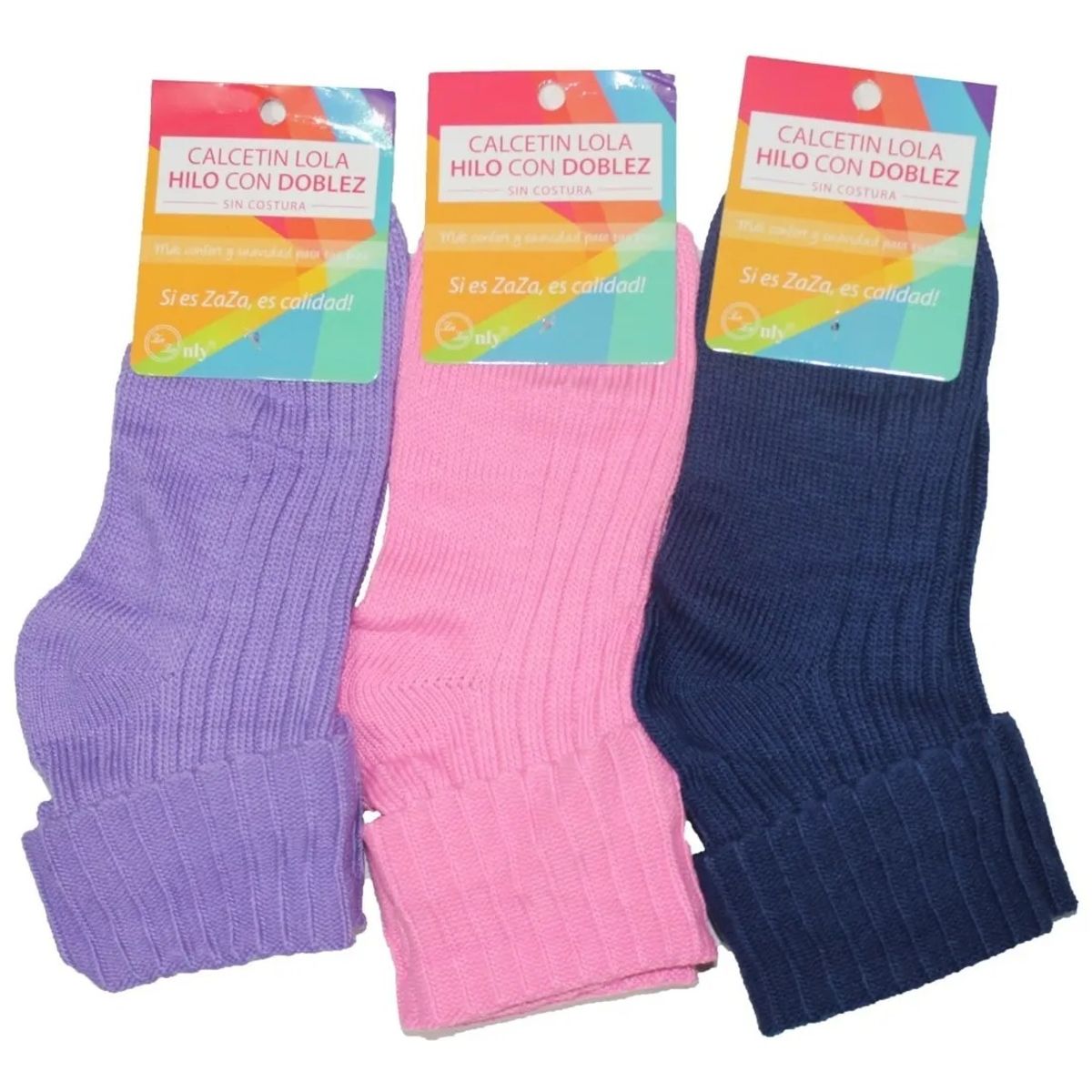 GARSIL - 6 Pares de Calcetines de Hilo Mujer - Sin Costura