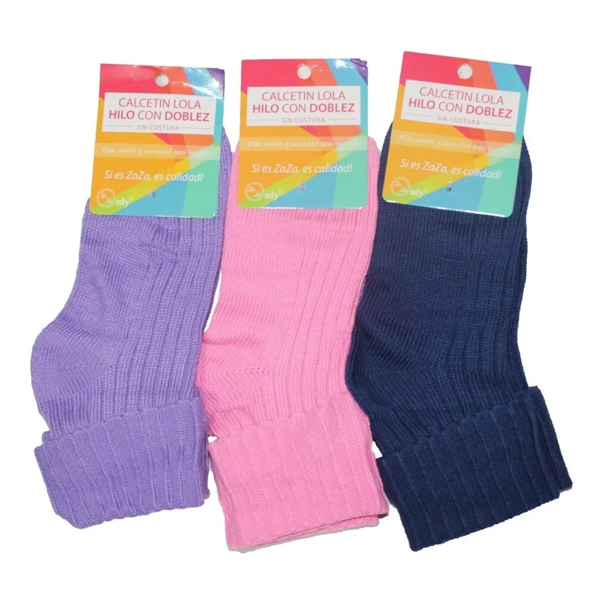 GARSIL - 6 Pares de Calcetines de Hilo Mujer - Sin Costura