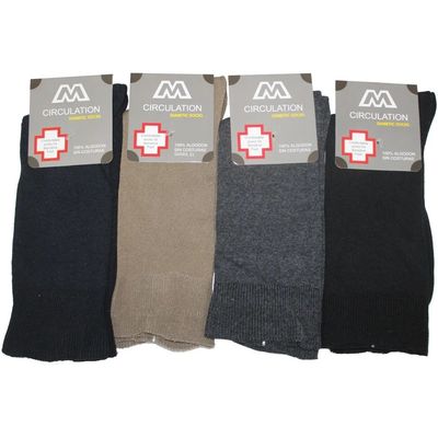 Imagen 2 del producto 6 Pares Calcetines Circulación Algodon Sin Costuras - Diabeticos