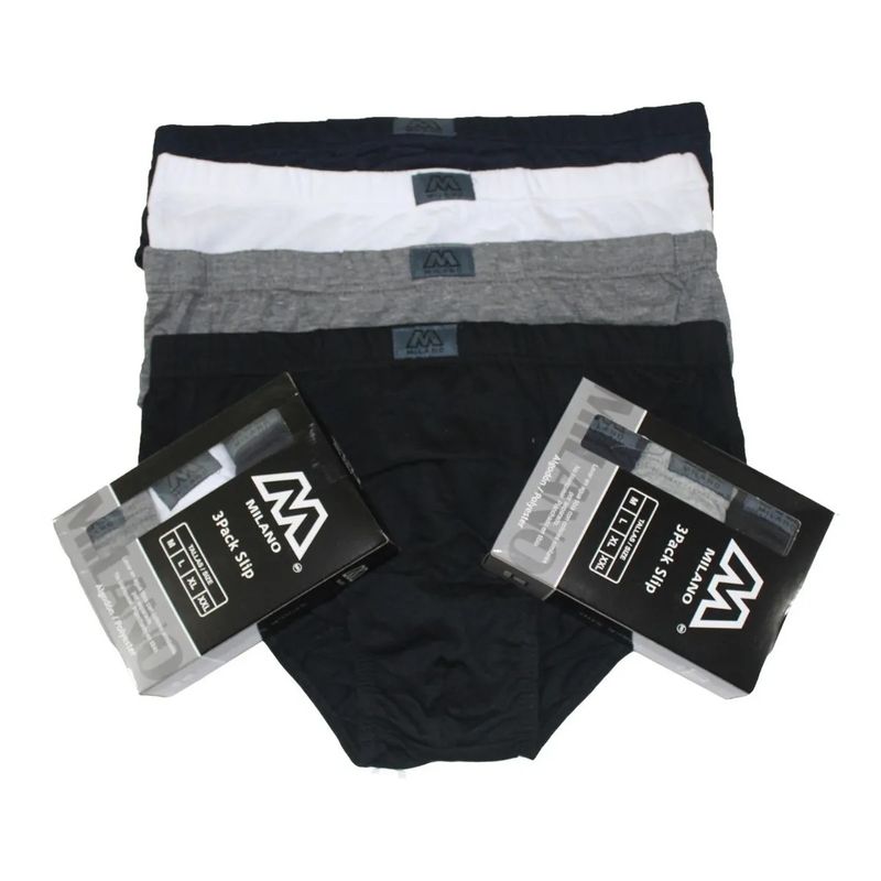GARSIL - 12 Calzoncillos Slip De Algodon Tradicional Para Hombre