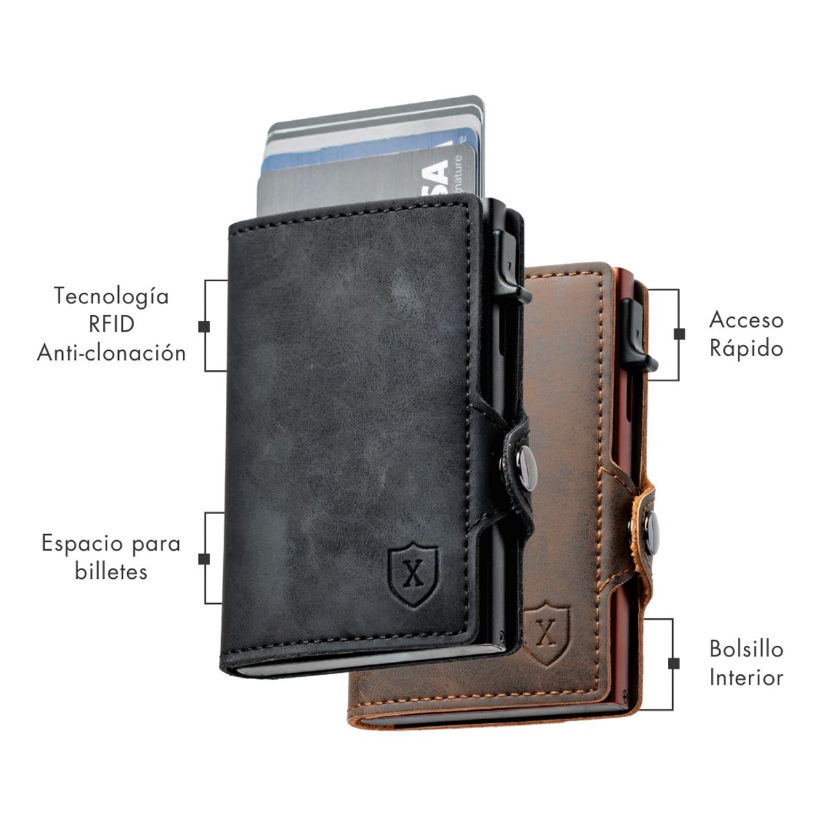 XCLUSIVE - Billetera Tarjetero Deluxe - Xclusive