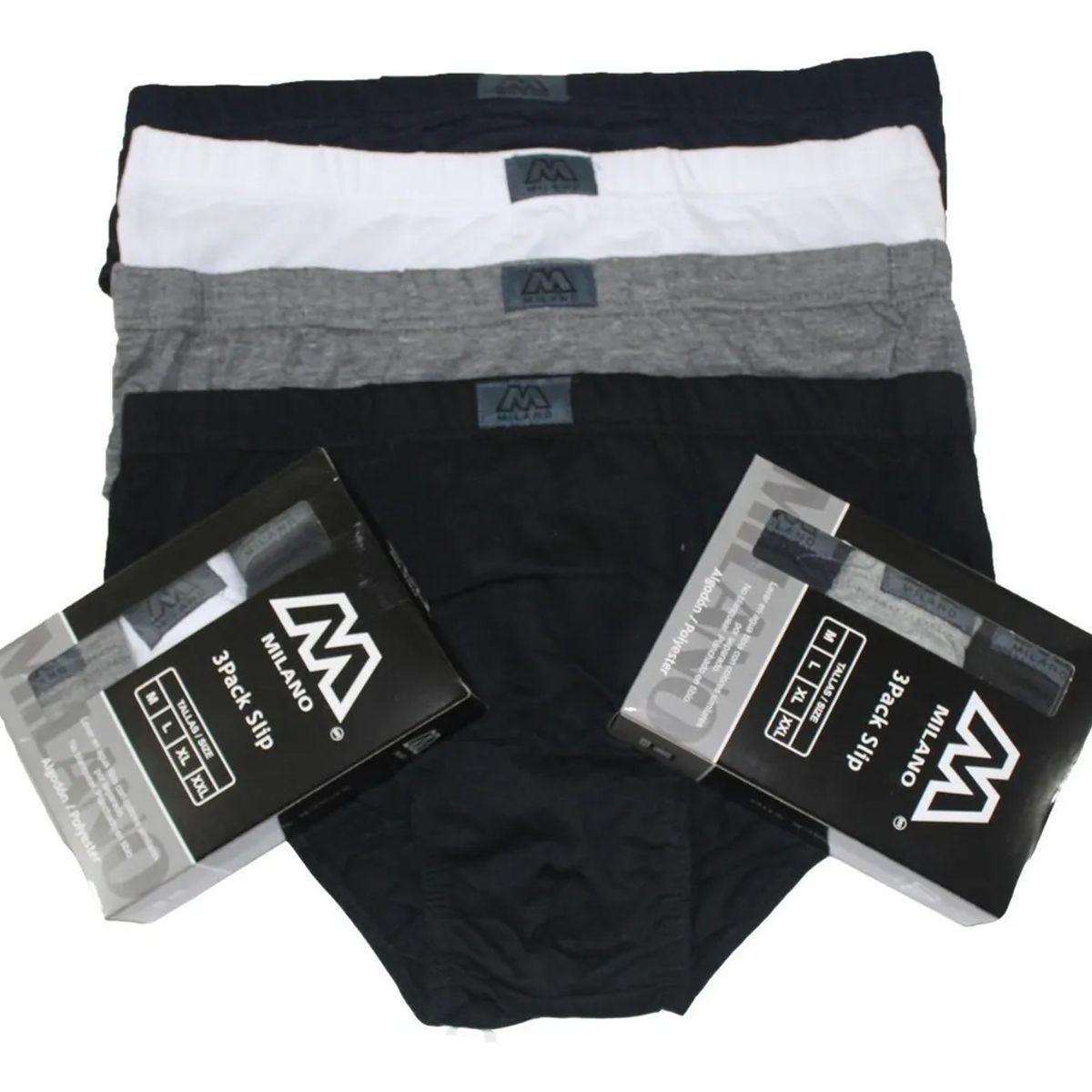 GARSIL - 6 Calzoncillos Slip De Algodon Tradicional Para Hombre