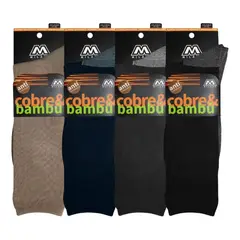 GARSIL - 6 Pares De Calcetines De Vestir Para Hombres Con Fibra De Cobre Bambú