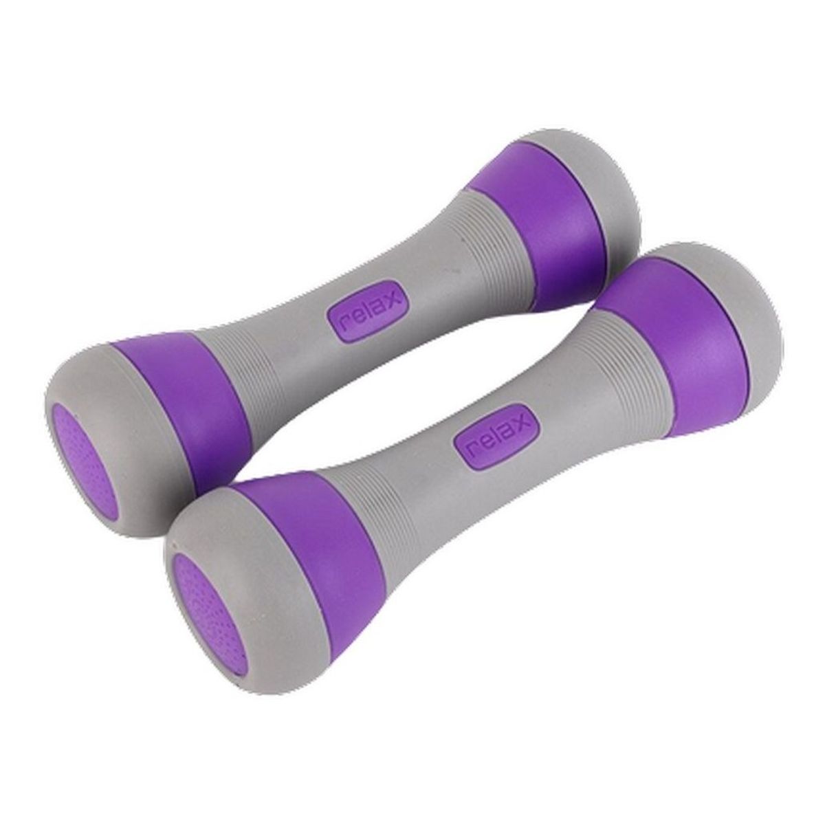 CRUSEC - Pack 2 Mancuernas Ajustables Pesas 1/1.5/2kg Morado