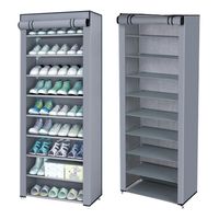 Zapatero Gris Organizador De Zapatos 9 Pisos Con Funda