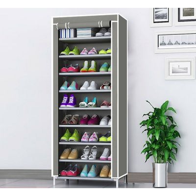 Imagen 2 del producto Zapatero Gris Organizador De Zapatos 9 Pisos Con Funda