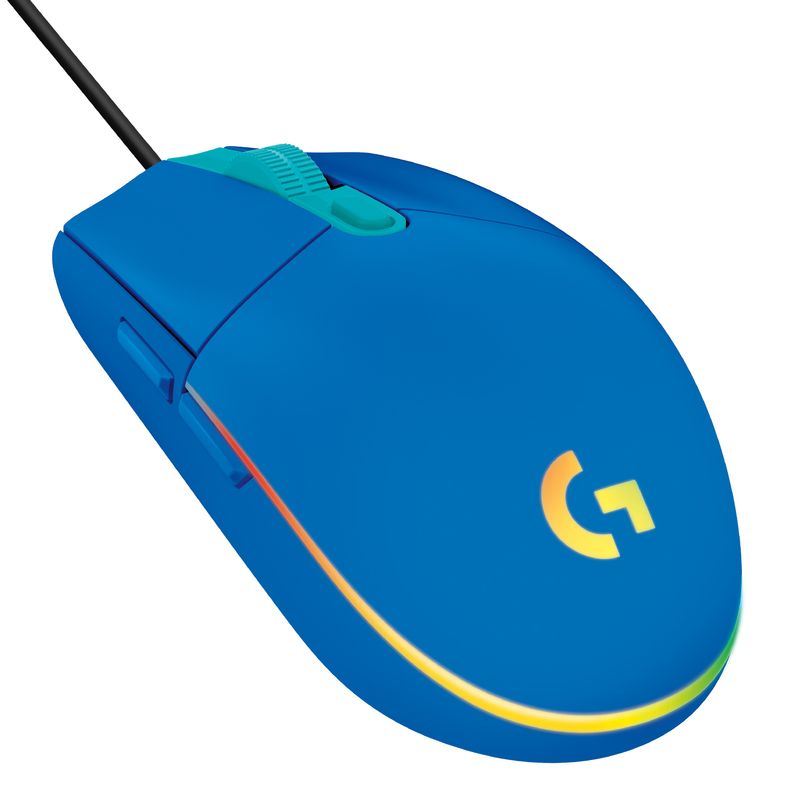 LOGITECH - Mouse Gamer Logitech G203 Lightsync Azul 8000 dpi