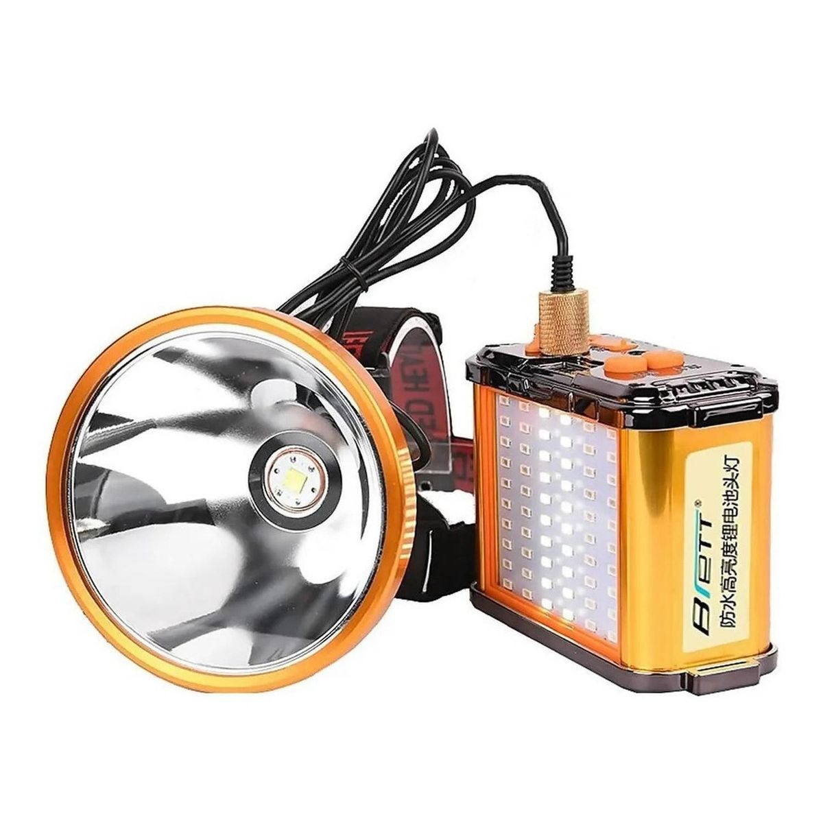 GENERICO - Foco Led Caza 1200w Largo Alcance Linterna Minera Camping.