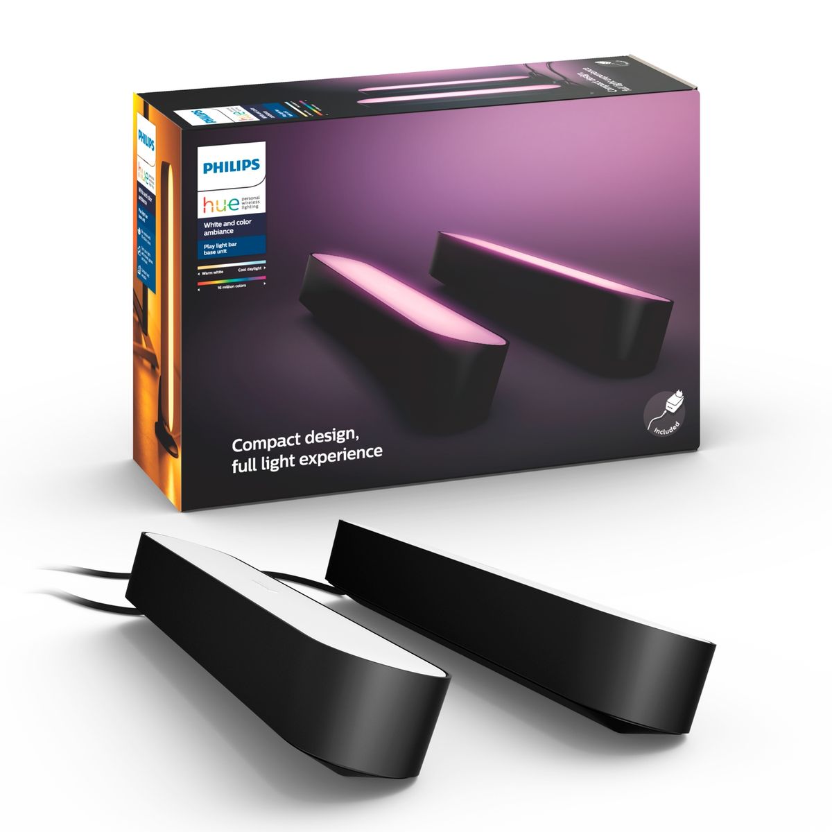 PHILIPS - Barra de Luz Philips Hue Play Doble con Fuente