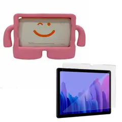 GENERICO - Funda + Lamina Para Tab A8 T290 / T295 Goma Rosa
