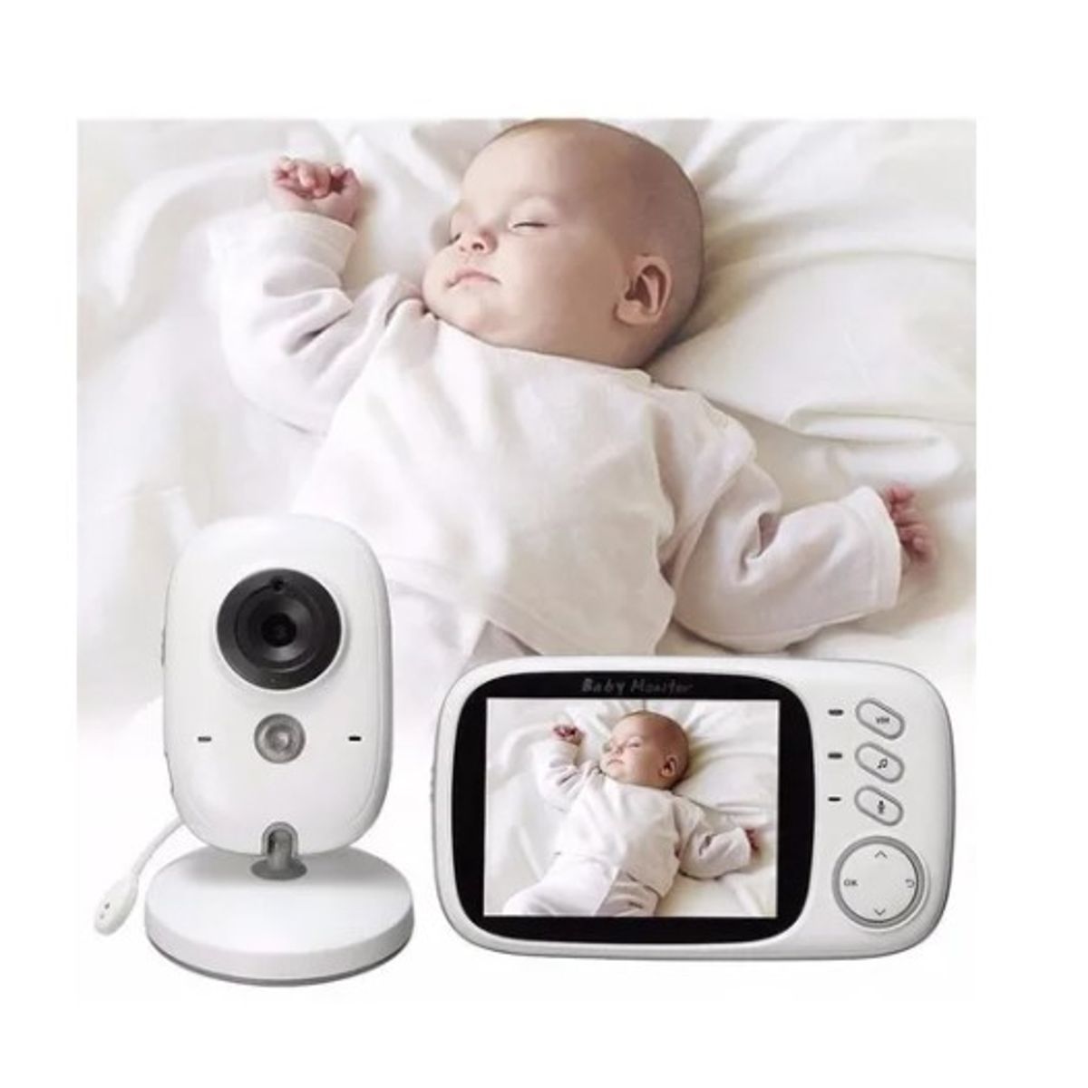 ESHOPANGIE - Cámara Baby Monitor Bebes Micrófono Visión Nocturna 603 3.2