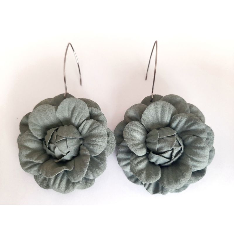 CATHALIFAUDJOYAS - Aros flor largos CathalifaudJoyas.