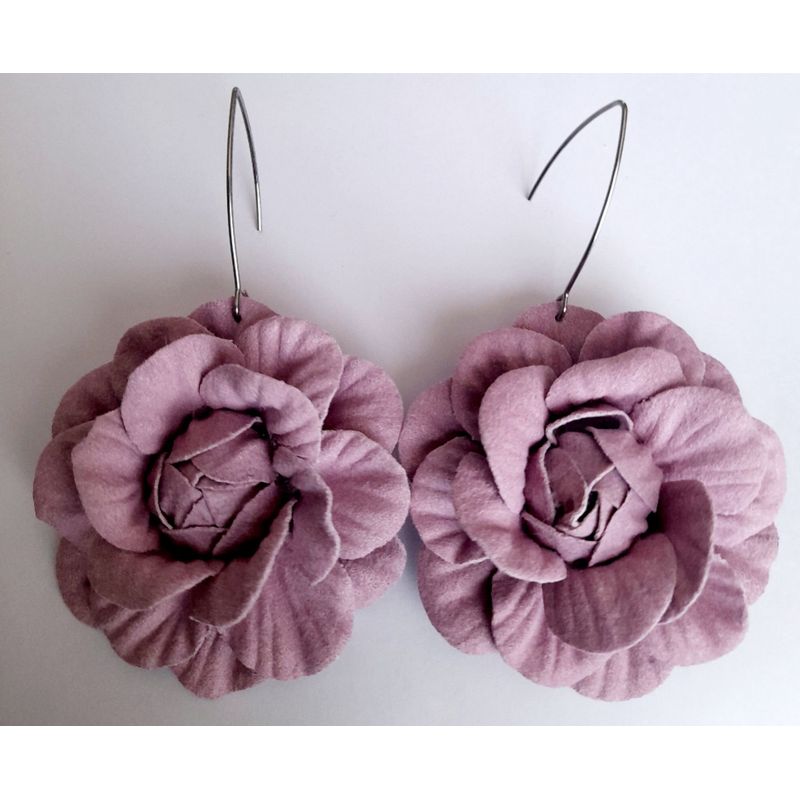 CATHALIFAUDJOYAS - Aros flor largos CathalifaudJoyas.