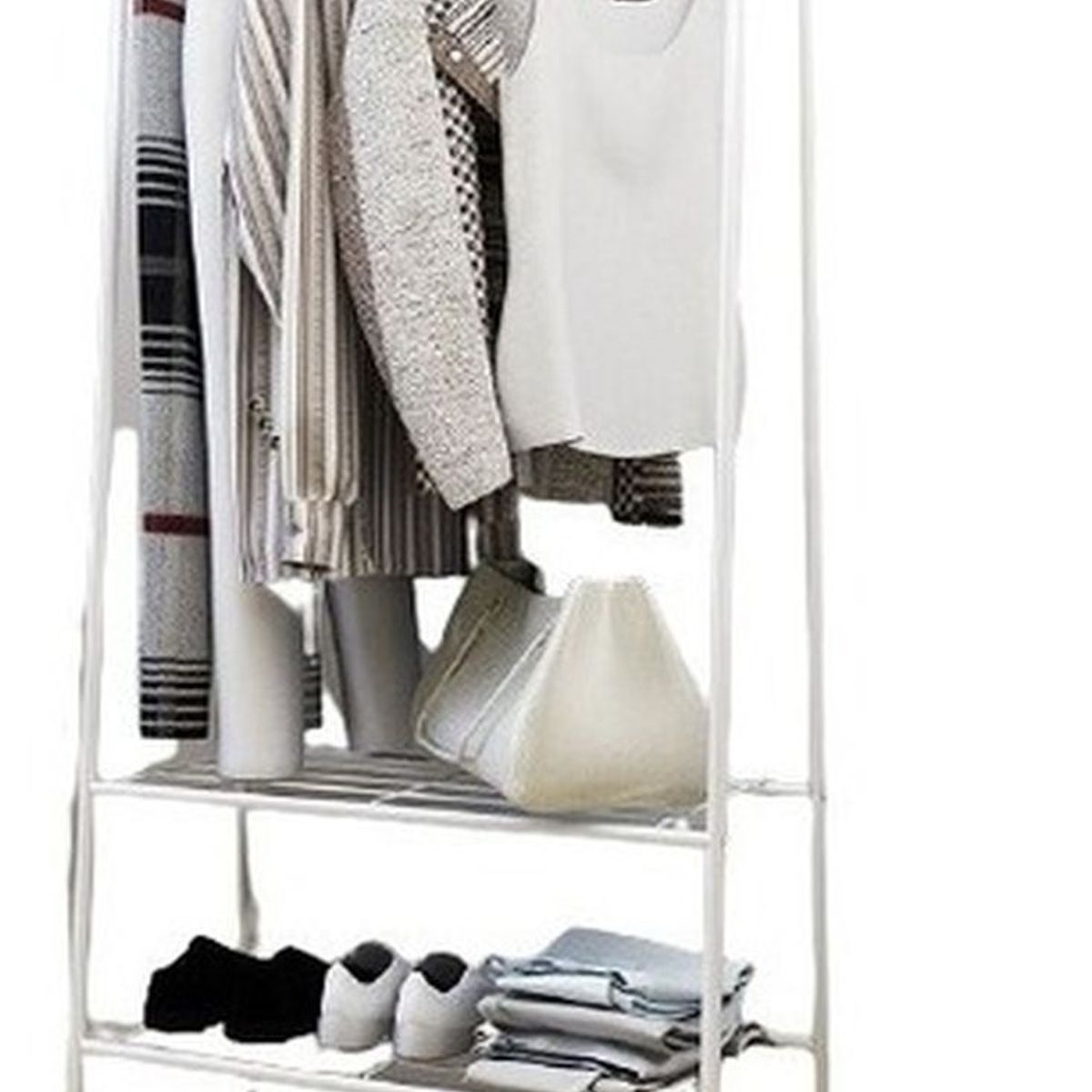 CRUSEC - Perchero Blanco De Hierro Para Ropa