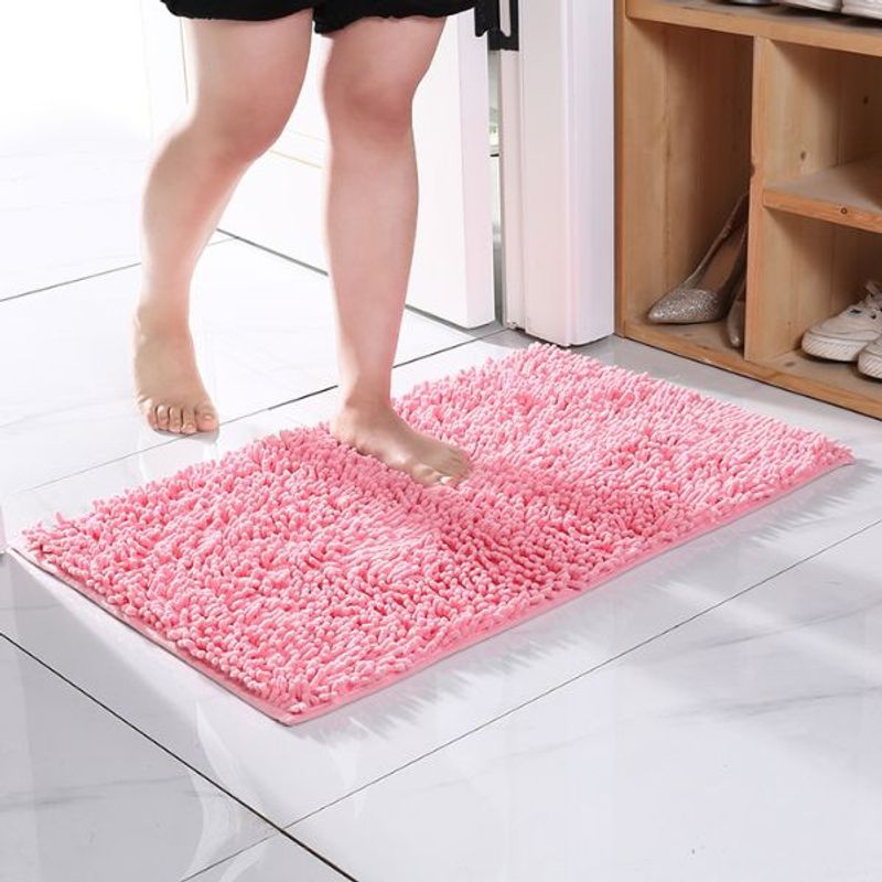 CRUSEC - Alfombra Baño Microfibra 50 X 80 Cm Bajada Ducha Rosa