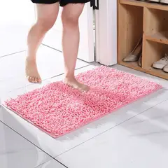 CRUSEC - Alfombra Baño Microfibra 50 X 80 Cm Bajada Ducha Rosa