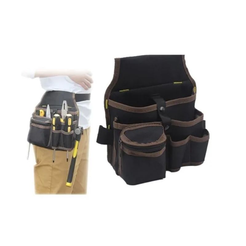 ESHOPANGIE - Bolsa Coleto Porta Herramientas 7 Bolsillos Martillo