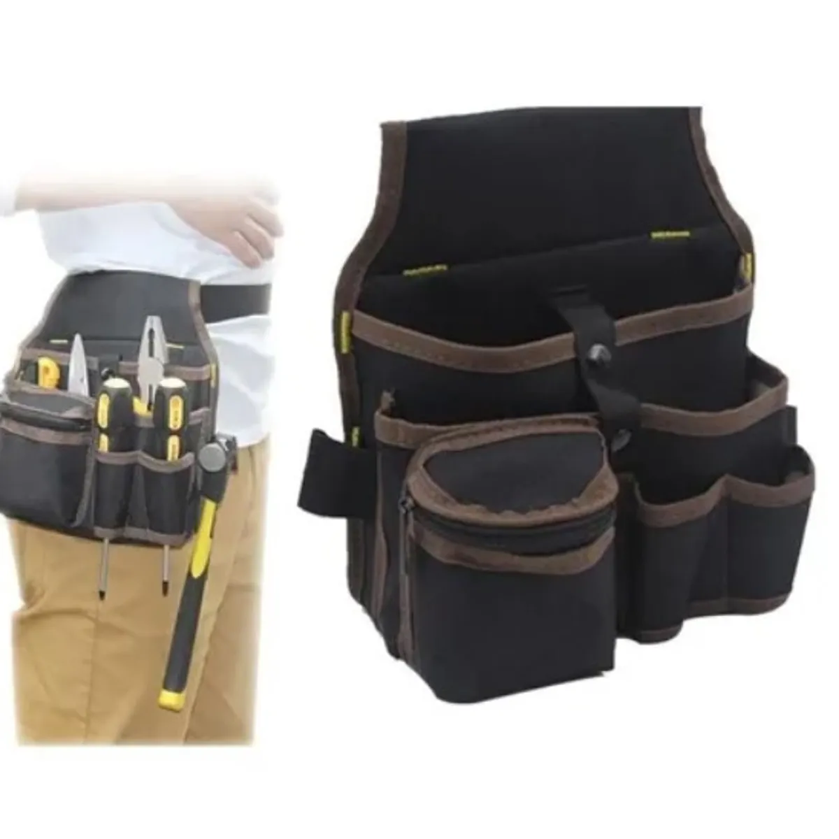 ESHOPANGIE - Bolsa Coleto Porta Herramientas 7 Bolsillos Martillo