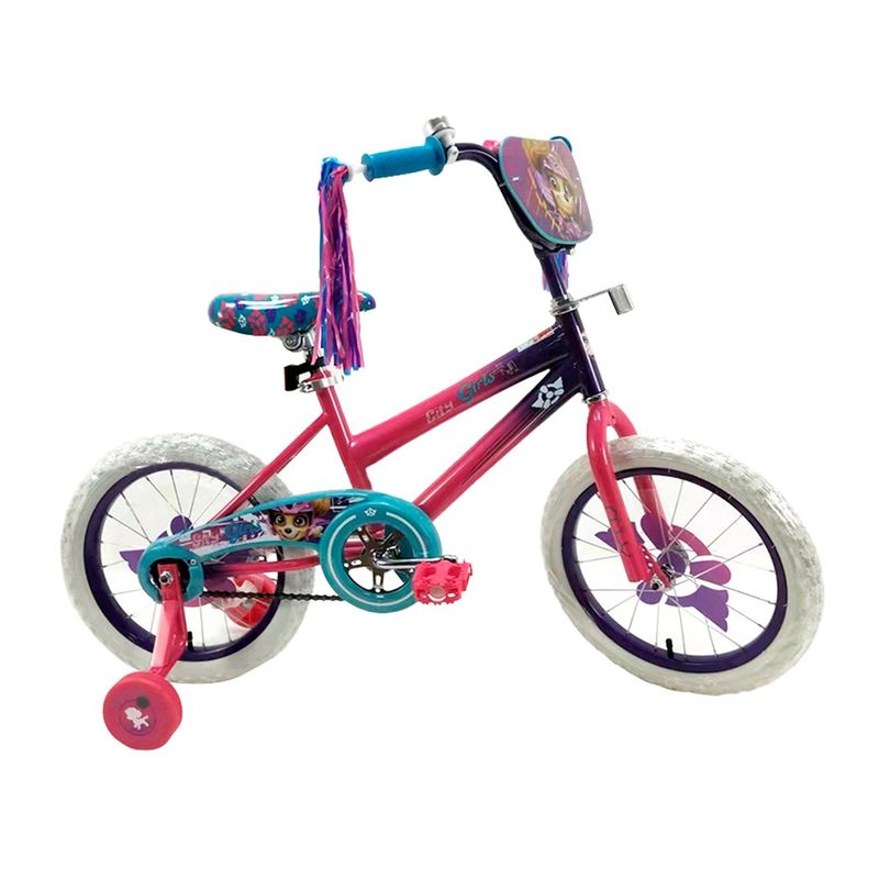 LUMAX - Bicicleta Infantil Dibujos Animados Aro 12 - Rosa
