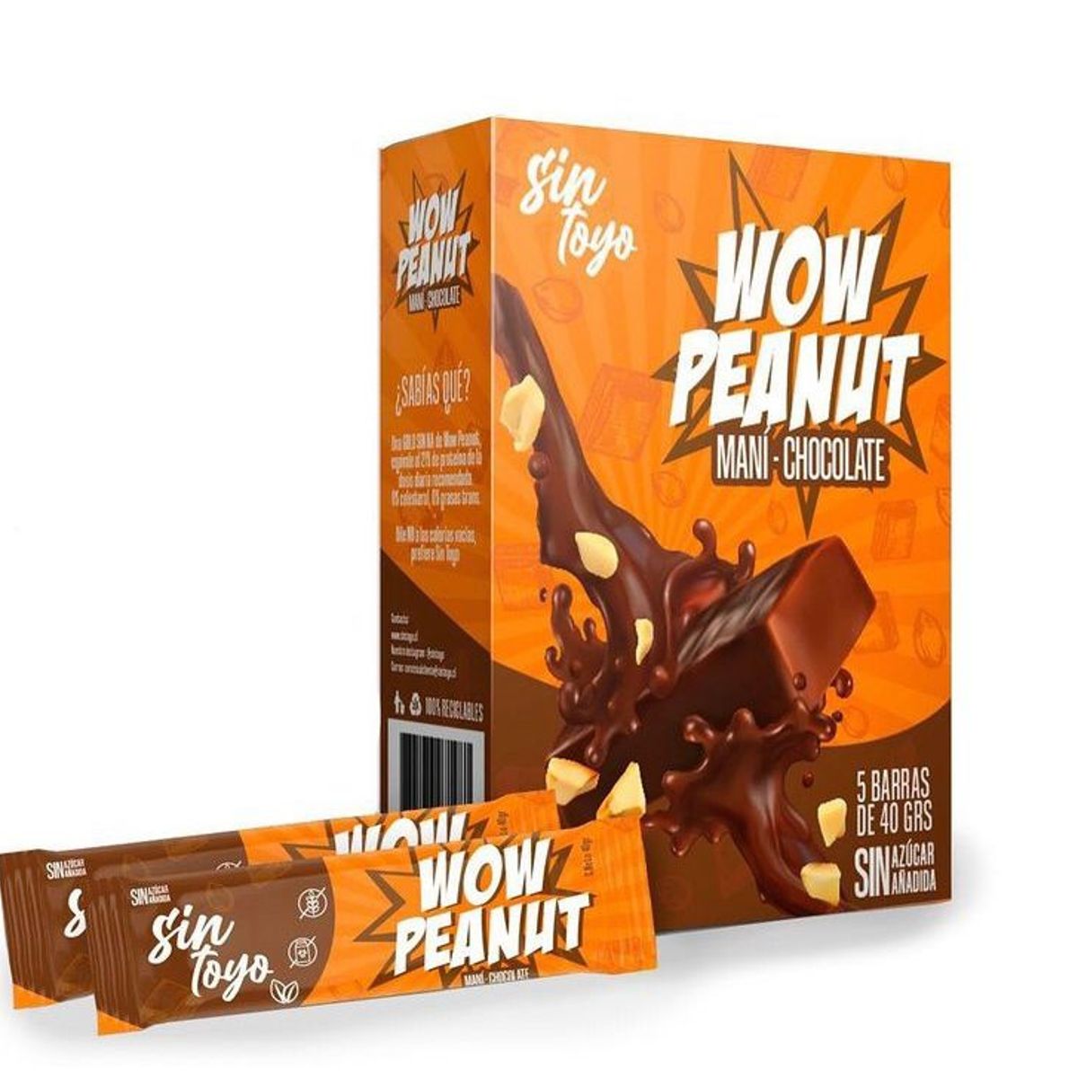 SIN TOYO - Wow Peanut Pack 5 Unidades - Sin Toyo