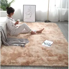 GENERICO - Alfombras peludas tipo Shaggy 200x300 cm Beige Jaspeado