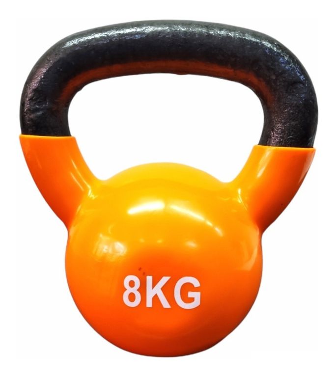 Pesa Rusa Kettlebell 8kg Acero Y Vinilo