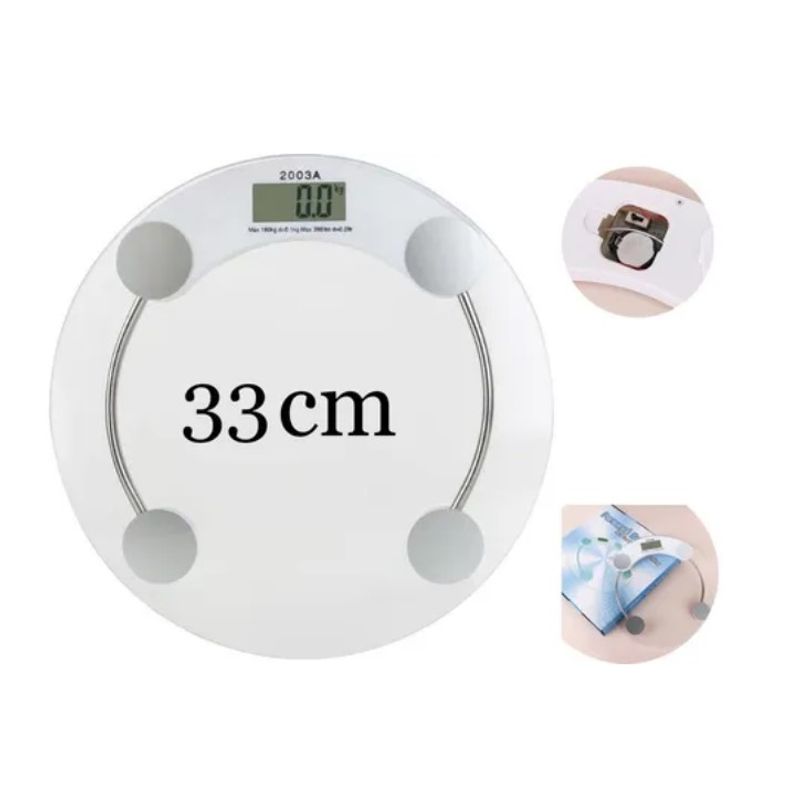 ESHOPANGIE - Pesa Digital De Baño 150 Kg Vidrio Templado 33cm