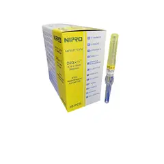NIPRO - Catéter Intravenoso (bránula) 24g X 3/4 Caja 50 Un