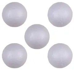 GENERICO - Esfera De Plumavit 10 Cm. / Pack 5 Un.