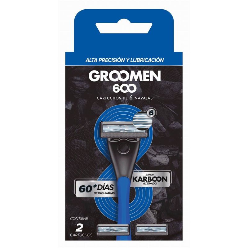 GROOMEN - Repuesto Máquina Afeitar Groomen 600 / 2 Cartuchos